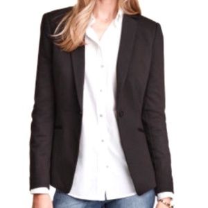 NWT XS H&M Black Single Breast Blazer Suit Jacket